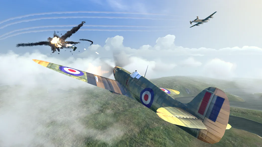 Warplanes: WW2 Dogfight (Варплейнс)  [МОД Menu] Screenshot 1