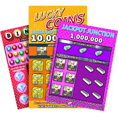 Скачать взломанную Scratch Off Lottery Casino (Скретч Офф Лотерейное Казино)  [МОД Много монет] - стабильная версия apk на Андроид