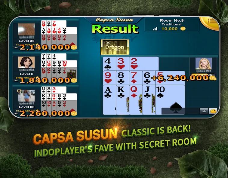 Indoplay-Capsa Domino QQ Poker (Индоплэй)  [МОД Меню] Screenshot 2