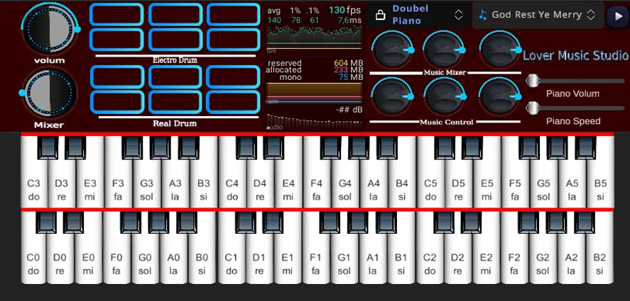 Org Piano:Real Piano Keyboard (Орг Пиано)  [МОД Много монет] Screenshot 3