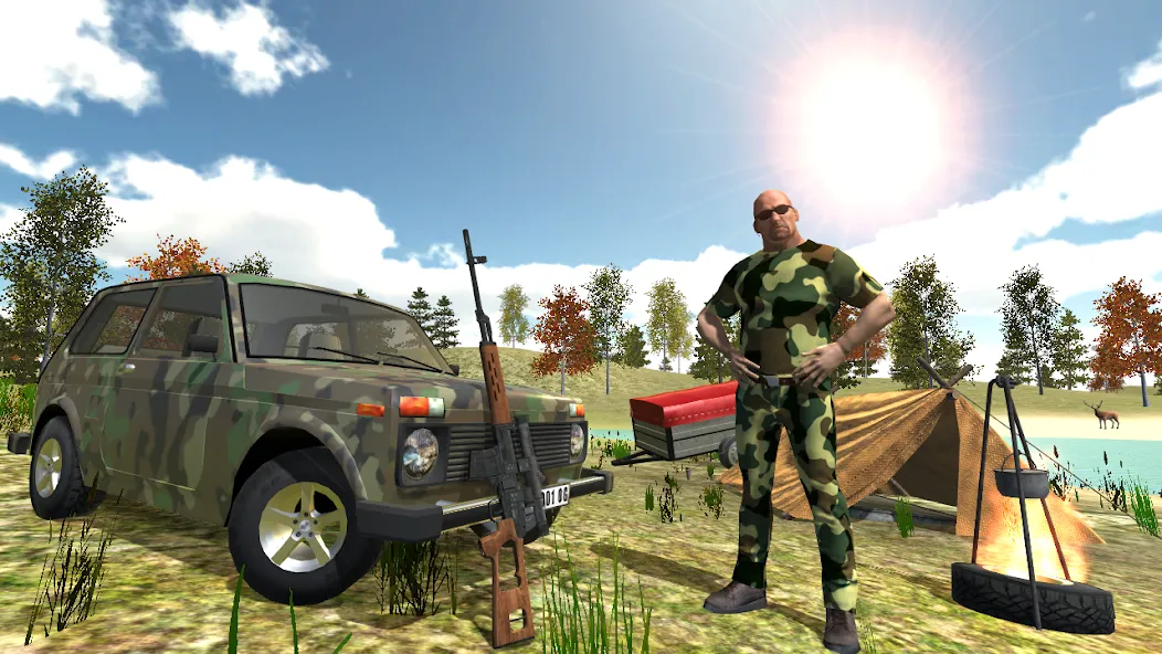 Hunting Simulator 4x4  [МОД Все открыто] Screenshot 1