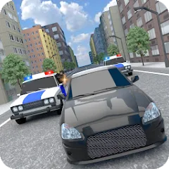 Взломанная Police Car Chase  [МОД Меню] - последняя версия apk на Андроид