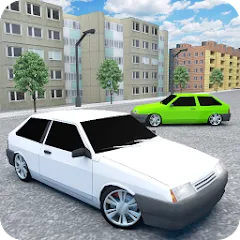 Скачать взломанную Russian Cars: 8 in City  [МОД Mega Pack] - стабильная версия apk на Андроид