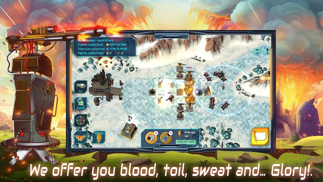 Boulder Base: Defense Strategy (Боулдер Бейс)  [МОД Много денег] Screenshot 3