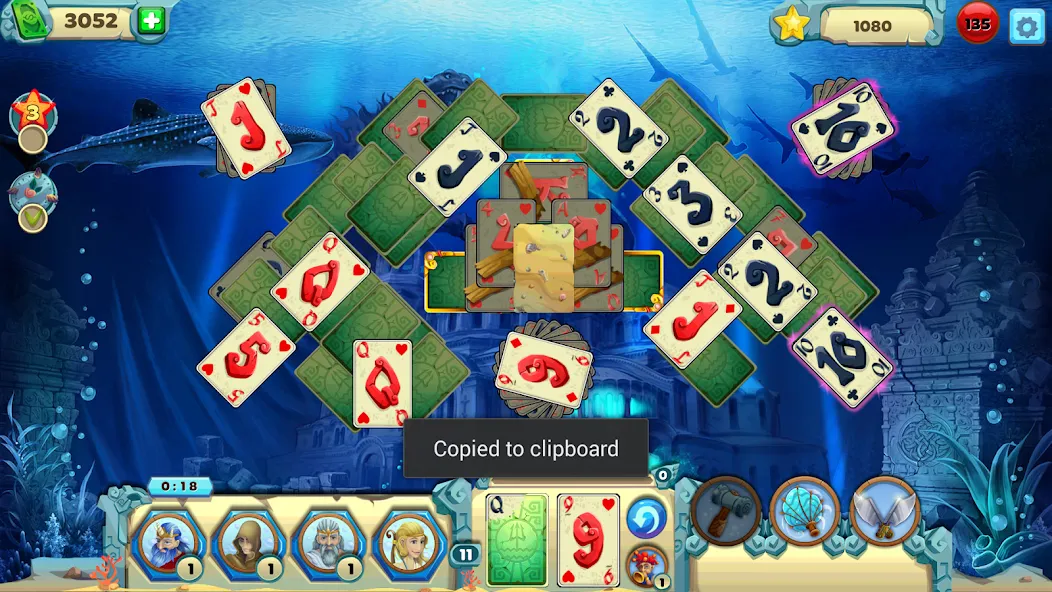 Solitaire Atlantis (олитэр Атлантис)  [МОД Меню] Screenshot 3