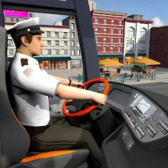 Скачать взломанную City Coach Bus City Bus Games  [МОД Unlocked] - полная версия apk на Андроид