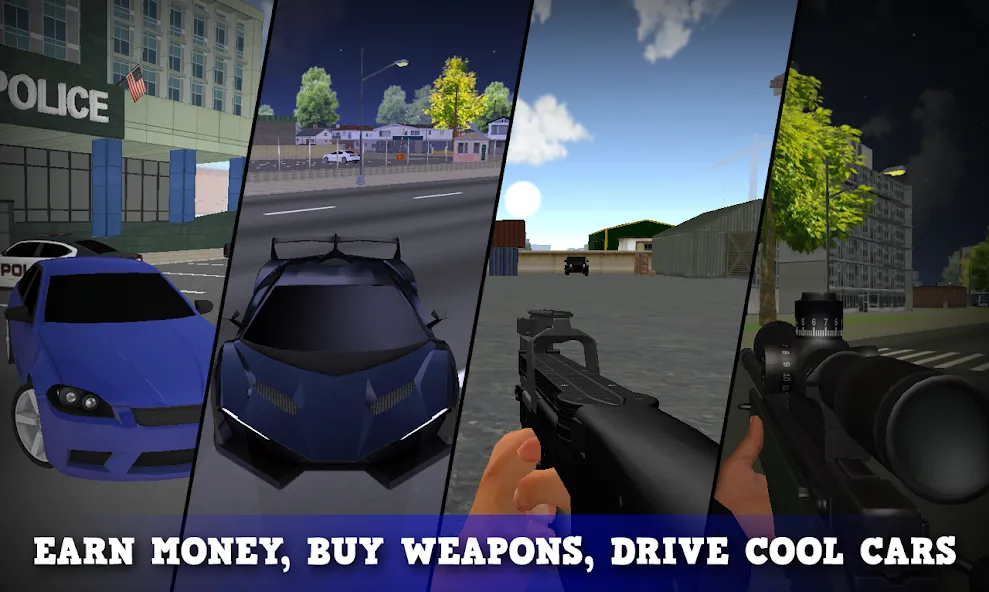 Justice Rivals 3 Cops&Robbers  [МОД Unlimited Money] Screenshot 3