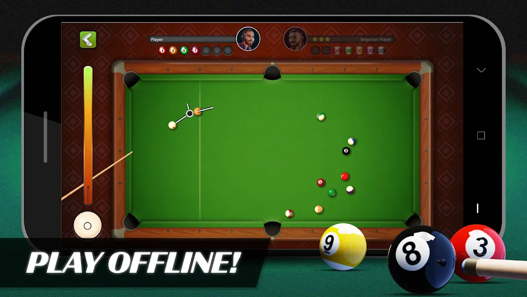 8 Ball Billiards Offline Pool (Балл Бильярд Оффлайн Пул)  [МОД Бесконечные деньги] Screenshot 1