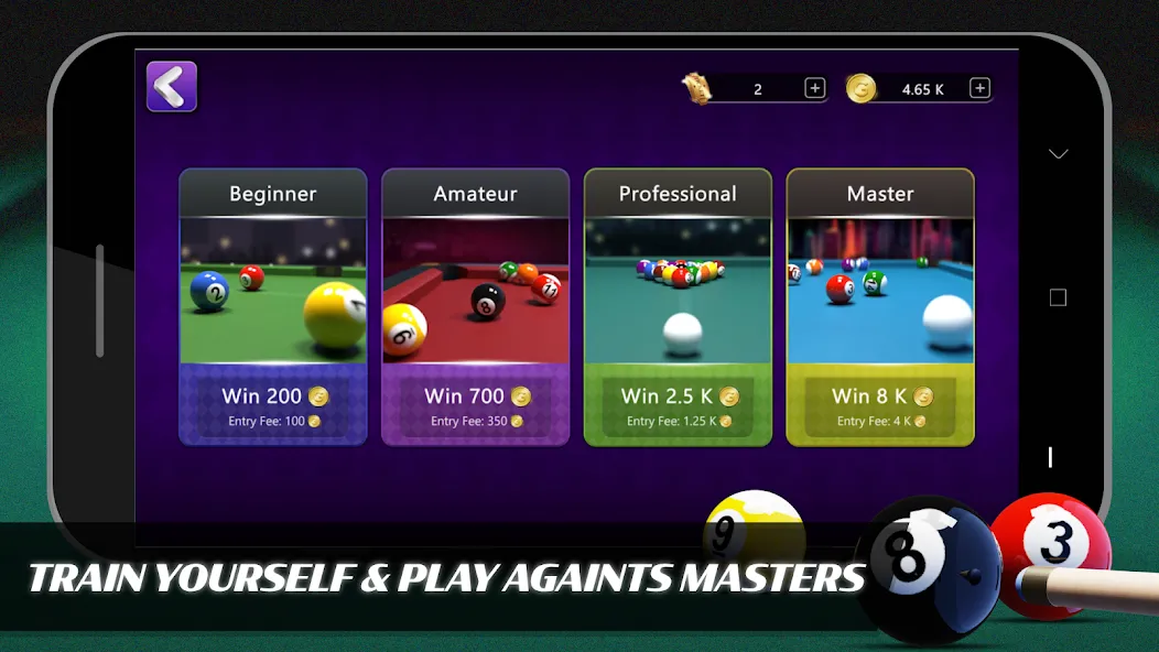 8 Ball Billiards Offline Pool (Балл Бильярд Оффлайн Пул)  [МОД Бесконечные деньги] Screenshot 2