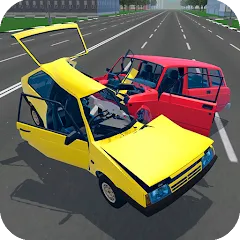 Скачать взломанную Russian Car Crash Simulator (Рашн Кар Краш Симулятор)  [МОД Бесконечные деньги] - полная версия apk на Андроид