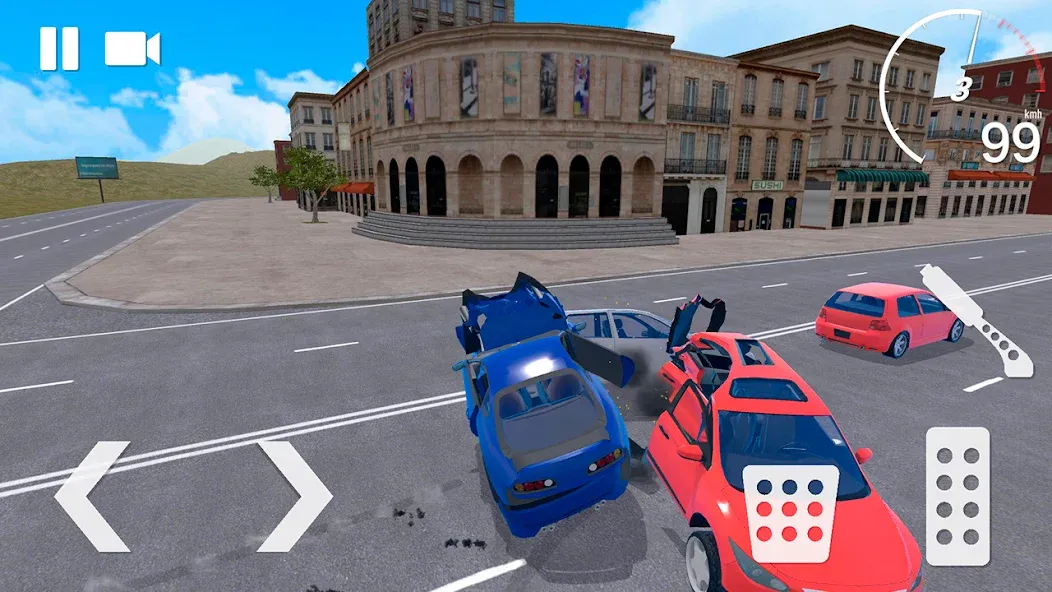 Traffic Crashes Car Crash (Трафик Краш Кар Краш)  [МОД Menu] Screenshot 4