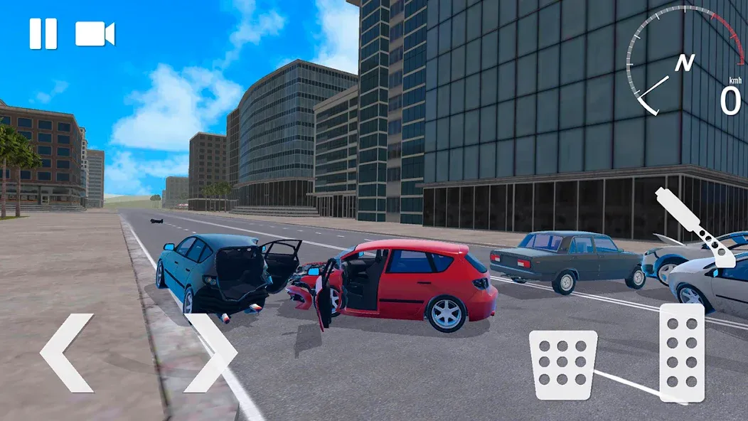 Traffic Crashes Car Crash (Трафик Краш Кар Краш)  [МОД Menu] Screenshot 5