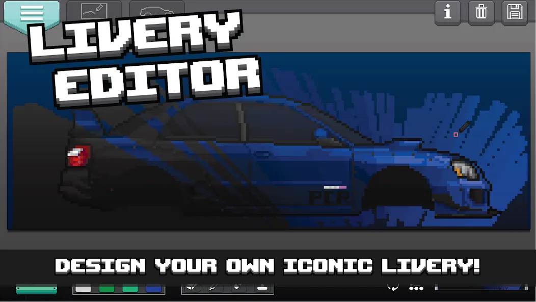 Pixel Car Racer (Пиксельный гоночный автомобиль)  [МОД Mega Pack] Screenshot 5