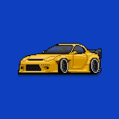 Скачать взлом Pixel Car Racer (Пиксельный гоночный автомобиль)  [МОД Mega Pack] - полная версия apk на Андроид