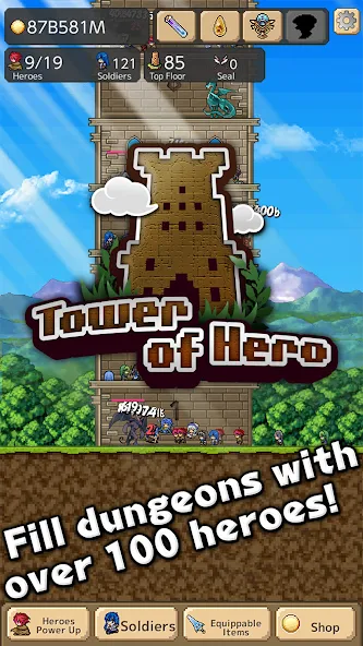 Tower of Hero (Тауэр оф Хиро)  [МОД Все открыто] Screenshot 4