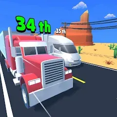 Скачать взлом Idle Truck Racing : Cybertruck (Айдл Трак Рейсинг)  [МОД Mega Pack] - стабильная версия apk на Андроид