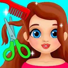 Взломанная Hair salon  [МОД Menu] - последняя версия apk на Андроид