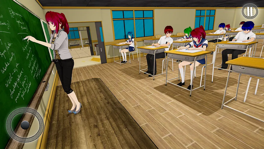 Anime Girl School Teacher 3D  [МОД Бесконечные монеты] Screenshot 2