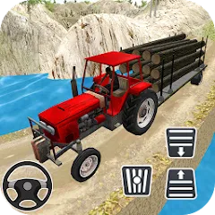 Взломанная Rural Farming - Tractor games  [МОД Много денег] - стабильная версия apk на Андроид