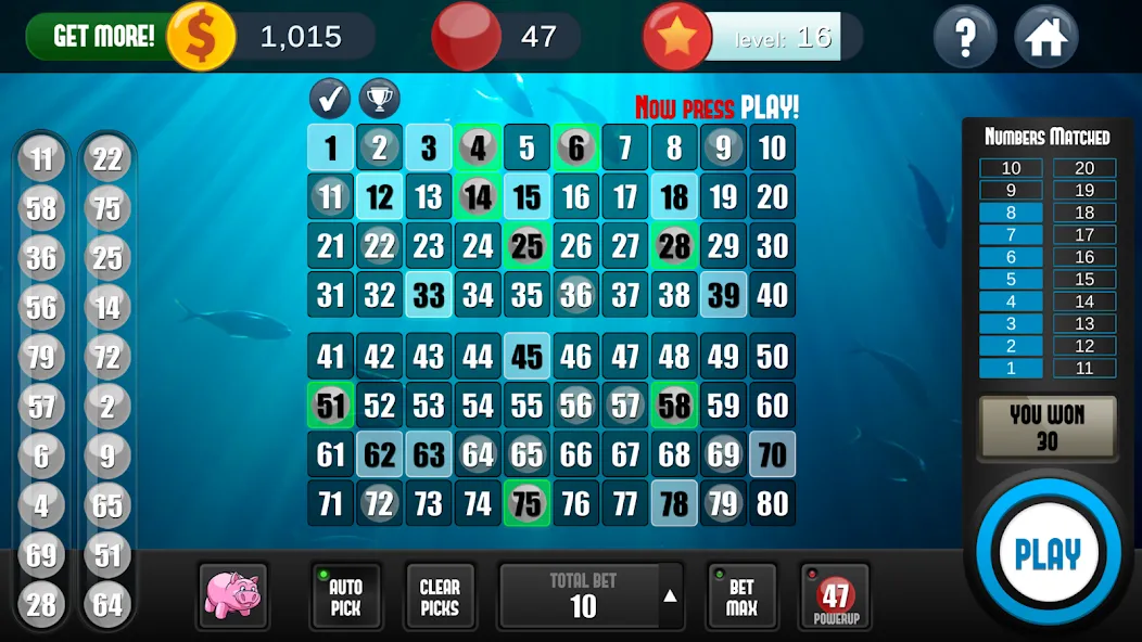 A Keno Game (А Кено игра)  [МОД Unlimited Money] Screenshot 1
