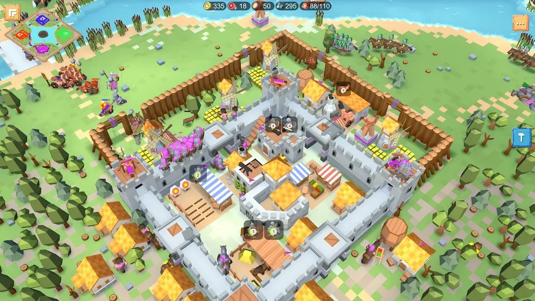 RTS Siege Up! - Medieval War  [МОД Menu] Screenshot 2