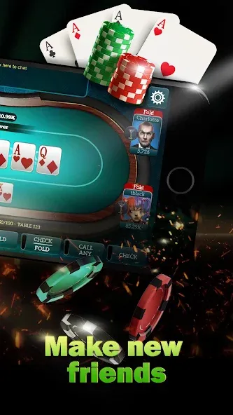 Live Poker Tables–Texas holdem  [МОД Unlimited Money] Screenshot 2