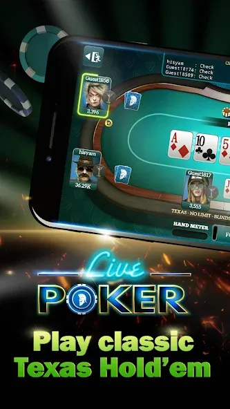 Live Poker Tables–Texas holdem  [МОД Unlimited Money] Screenshot 5