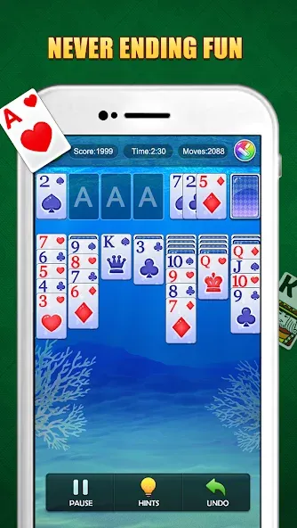 Solitaire Puzzle : Card Jigsaw (Солитер головоломка)  [МОД Меню] Screenshot 2