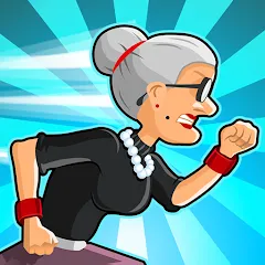 Скачать взлом Angry Gran Run - Running Game (Энгри Гран Ран)  [МОД Много монет] - полная версия apk на Андроид