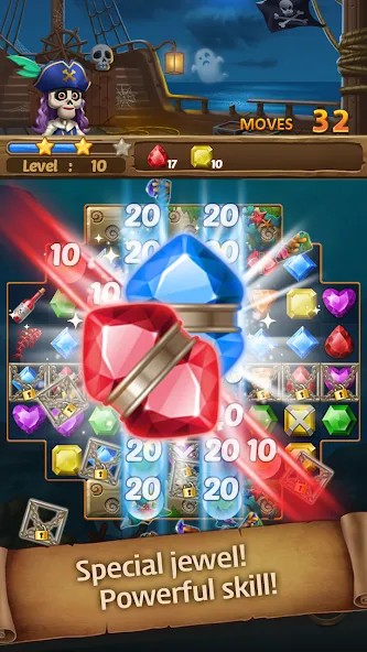 Jewels Ghost Ship: jewel games (Джуэлз Гост Шип)  [МОД Unlimited Money] Screenshot 1