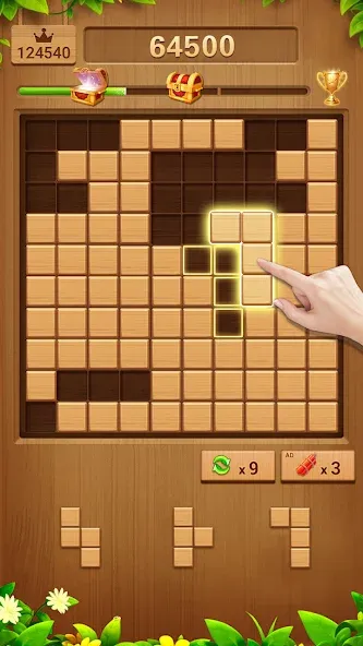 Wood Block Puzzle Addictive  [МОД Unlocked] Screenshot 4