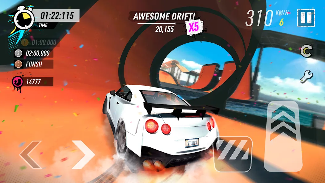 Car Stunt Races: Mega Ramps (Кар Стант Рейсы)  [МОД Menu] Screenshot 1