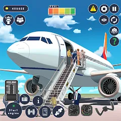 Взлом Airplane Game Flight Simulator  [МОД Unlimited Money] - стабильная версия apk на Андроид