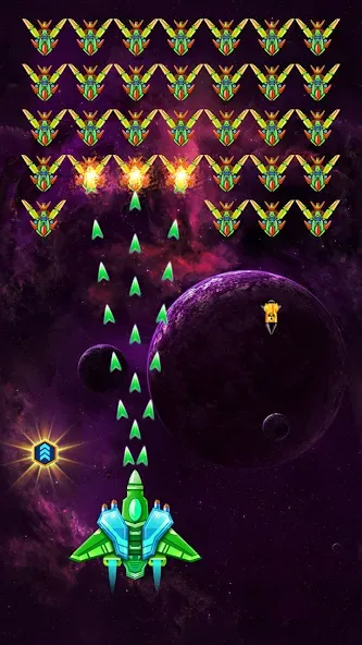 Galaxy Attack: Shooting Game (Гэлэкси Аттак)  [МОД Много монет] Screenshot 1