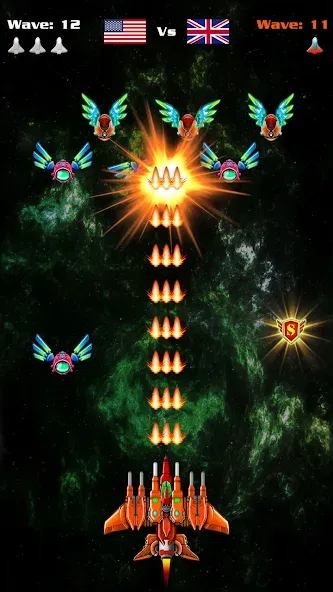 Galaxy Attack: Shooting Game (Гэлэкси Аттак)  [МОД Много монет] Screenshot 2