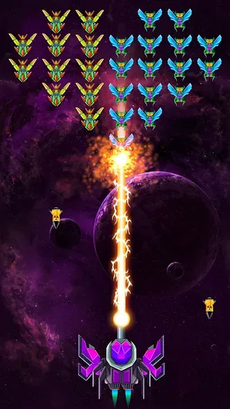 Galaxy Attack: Shooting Game (Гэлэкси Аттак)  [МОД Много монет] Screenshot 3