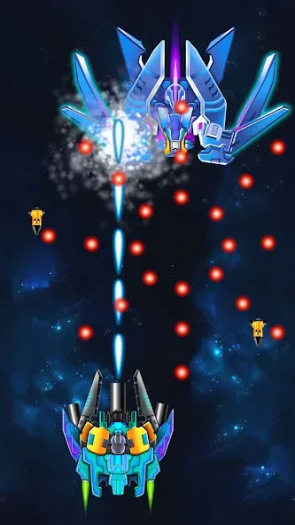 Galaxy Attack: Shooting Game (Гэлэкси Аттак)  [МОД Много монет] Screenshot 5