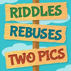 Взлом Riddles, Rebuses and Two Pics  [МОД Все открыто] - стабильная версия apk на Андроид