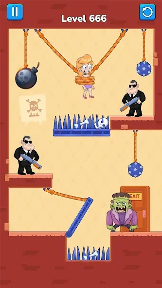 Cut Master: Fun Rope Cut Game (Кат зе Роуп)  [МОД Бесконечные деньги] Screenshot 5