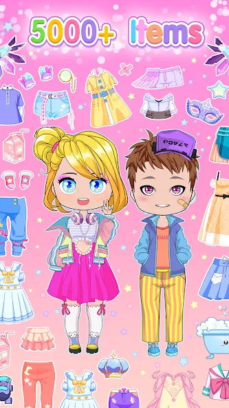 Chibi Doll Dress Up Games  [МОД Unlocked] Screenshot 3