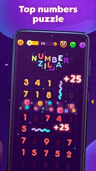 Numberzilla: Number Match Game (Намберзилла)  [МОД Mega Pack] Screenshot 2