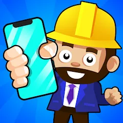 Взломанная Idle Smartphone Tycoon Factory (Смартфон Фабрика Айдл Тайкун)  [МОД Unlimited Money] - полная версия apk на Андроид