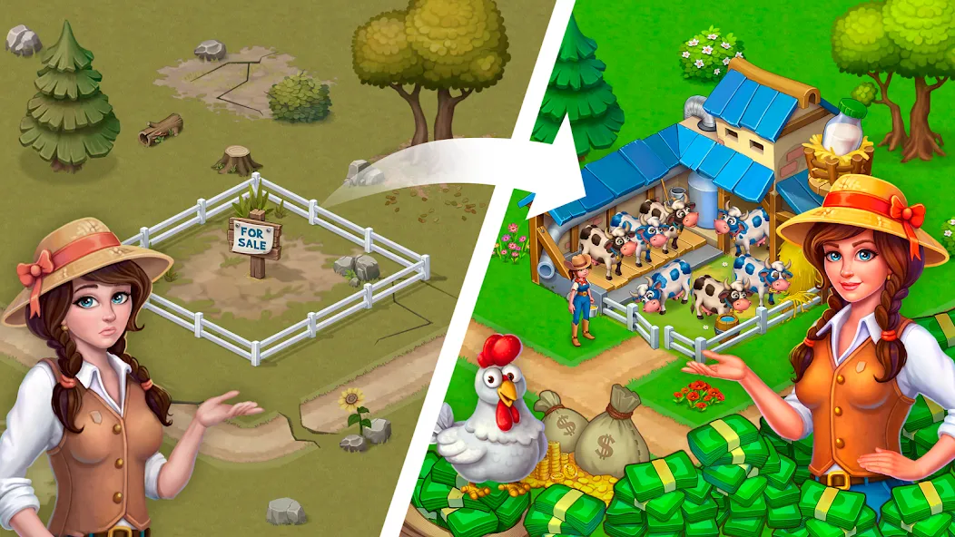 Idle Farmer: Mine Game (Айдл Фармер)  [МОД Unlimited Money] Screenshot 1