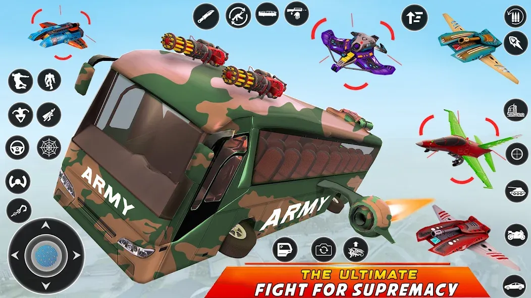 Army Bus Robot Car Game 3d  [МОД Unlocked] Screenshot 5