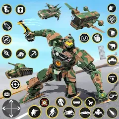 Взломанная Army Bus Robot Car Game 3d  [МОД Unlocked] - последняя версия apk на Андроид