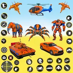 Взломанная Spider Mech Wars - Robot Game  [МОД Меню] - стабильная версия apk на Андроид