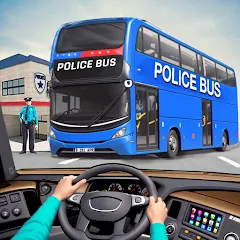 Взлом Police Bus Simulator Bus Games  [МОД Unlimited Money] - стабильная версия apk на Андроид