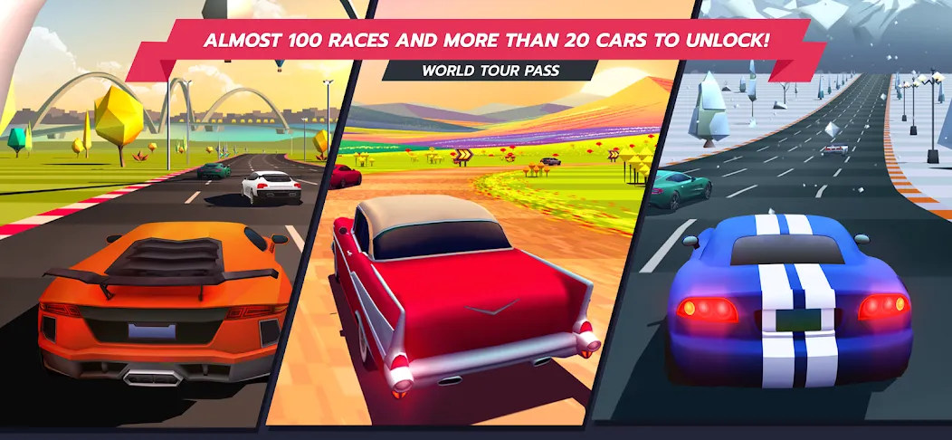 Horizon Chase – Arcade Racing (Хорайзон Чейс)  [МОД Много монет] Screenshot 2