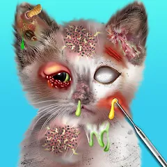 Взломанная Virtual Cat ASMR Spa Makeover (Виртуальный кот  Спа Мэйкавер)  [МОД Menu] - полная версия apk на Андроид