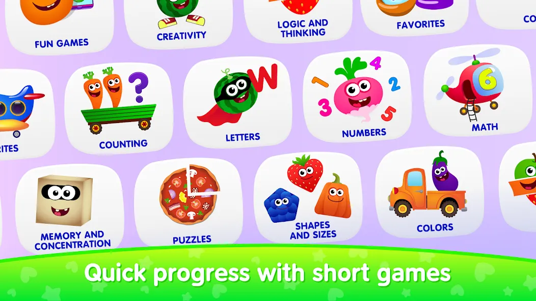 Educational games for kids 2-4  [МОД Много монет] Screenshot 1